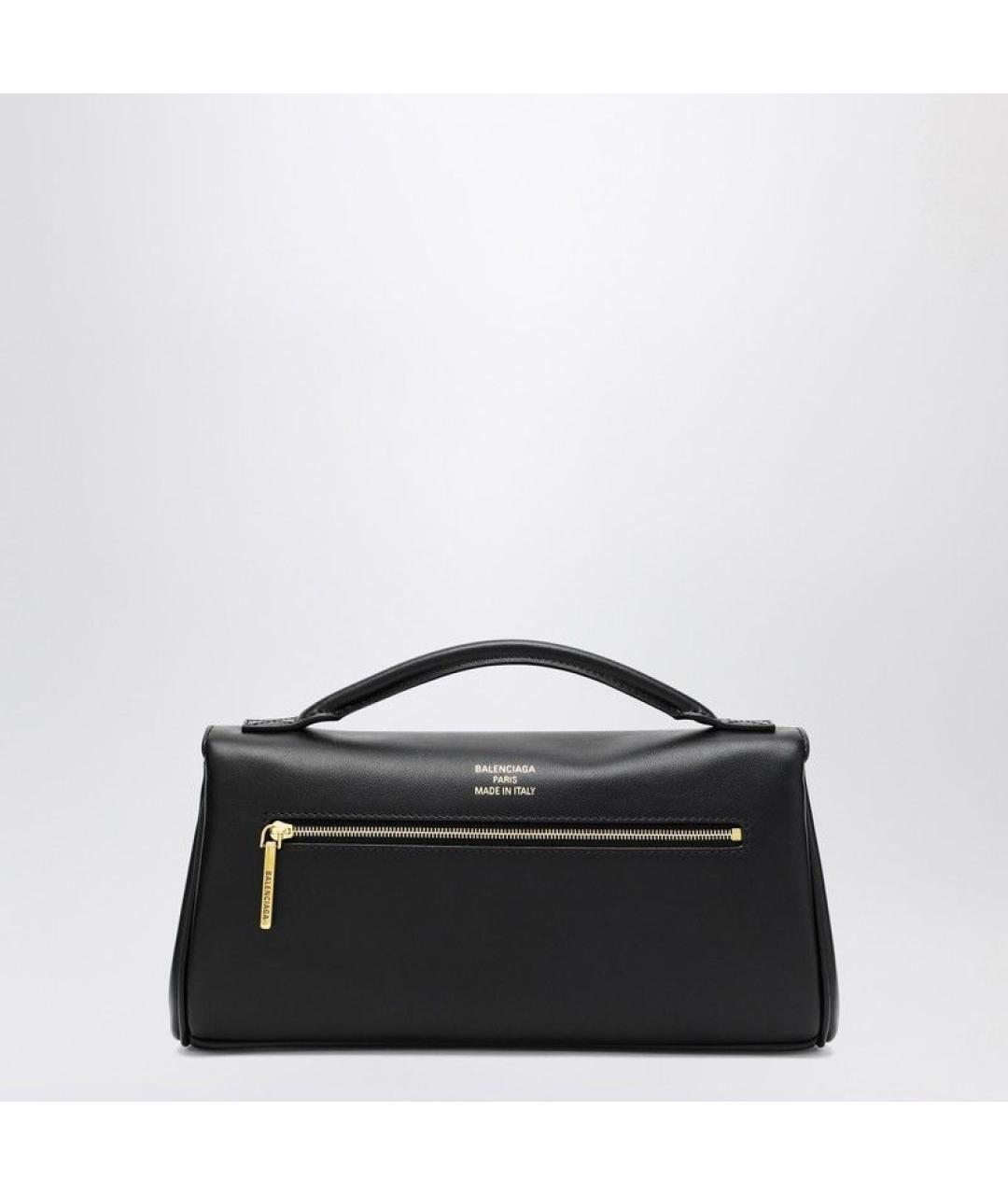 BALENCIAGA Черная кожаная сумка через плечо, фото 3