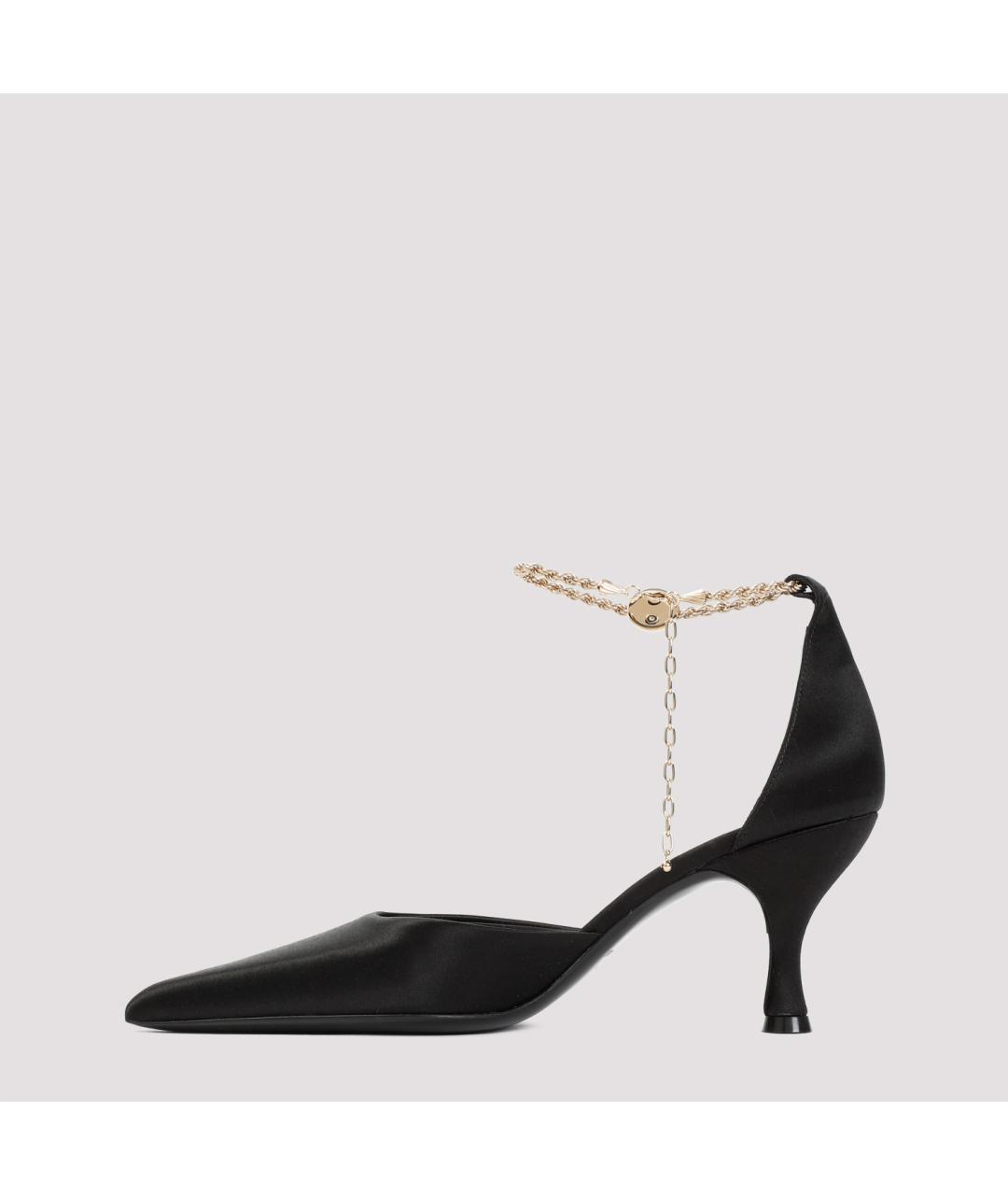FERRAGAMO Черные текстильные туфли, фото 4