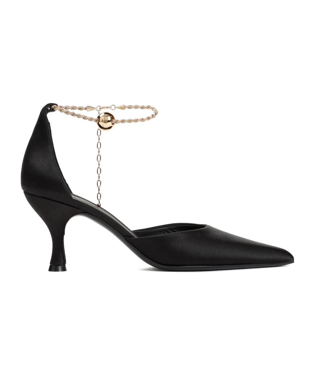 FERRAGAMO Черные текстильные туфли, фото 2