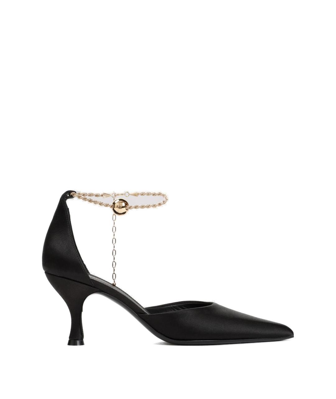 FERRAGAMO Черные текстильные туфли, фото 1