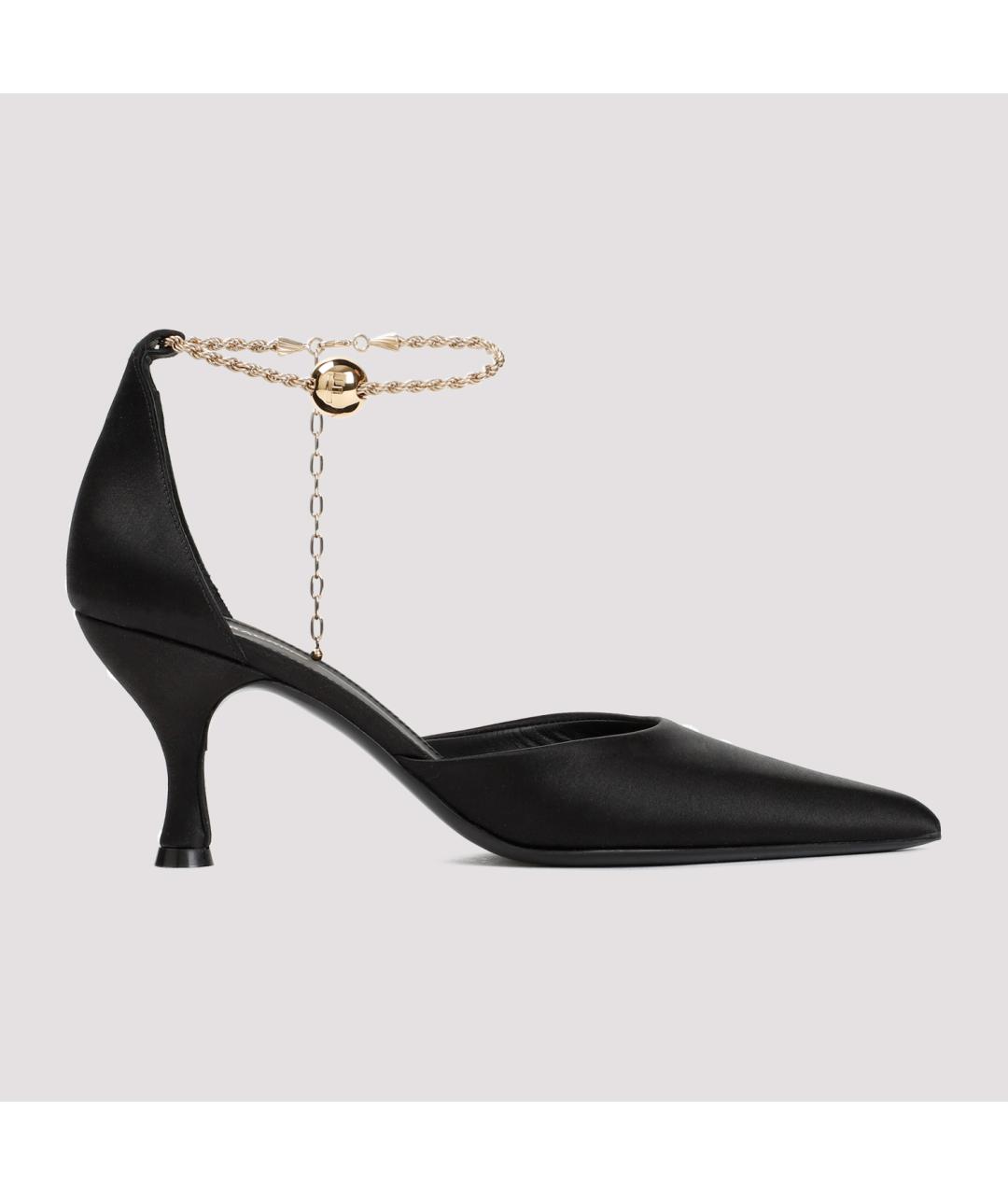 FERRAGAMO Черные текстильные туфли, фото 3
