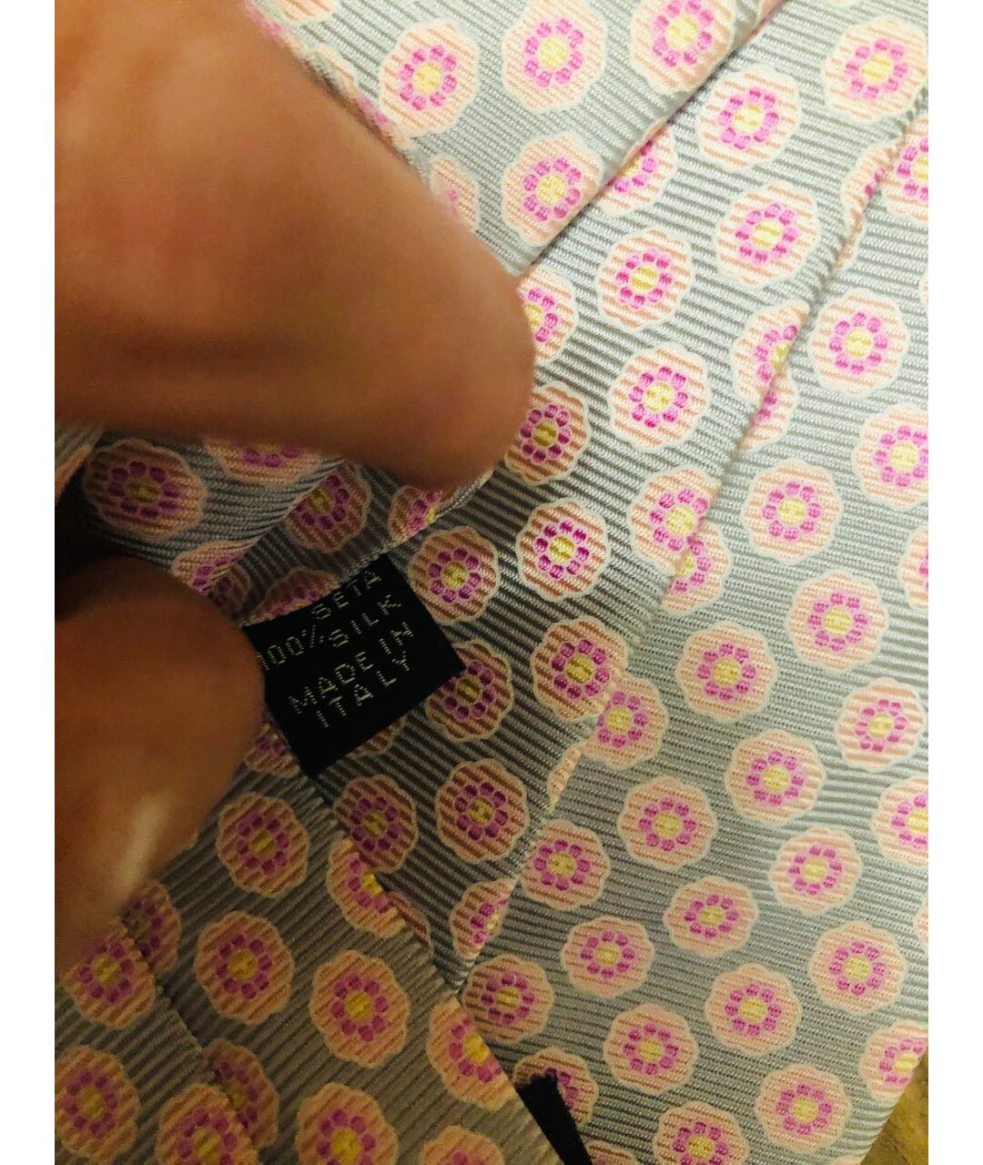 KITON Розовый шелковый галстук, фото 3