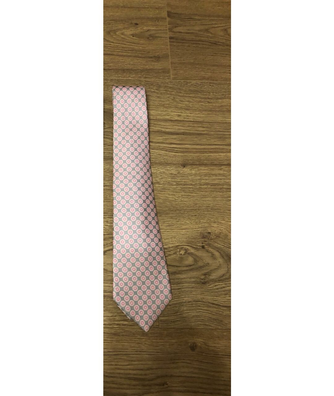 KITON Розовый шелковый галстук, фото 4