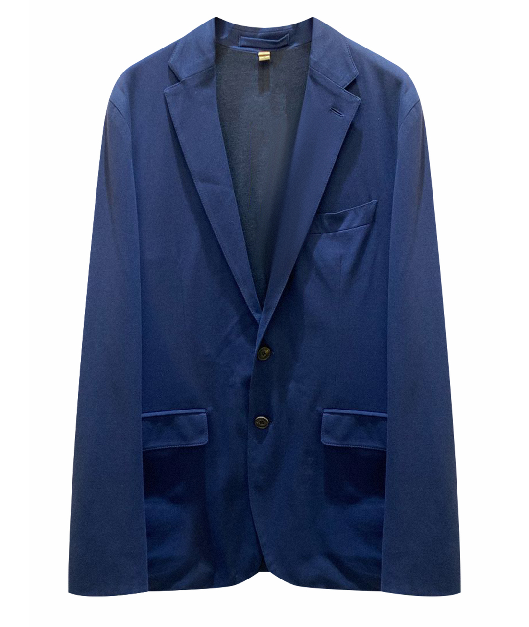 BURBERRY Темно-синий шелковый пиджак, фото 1
