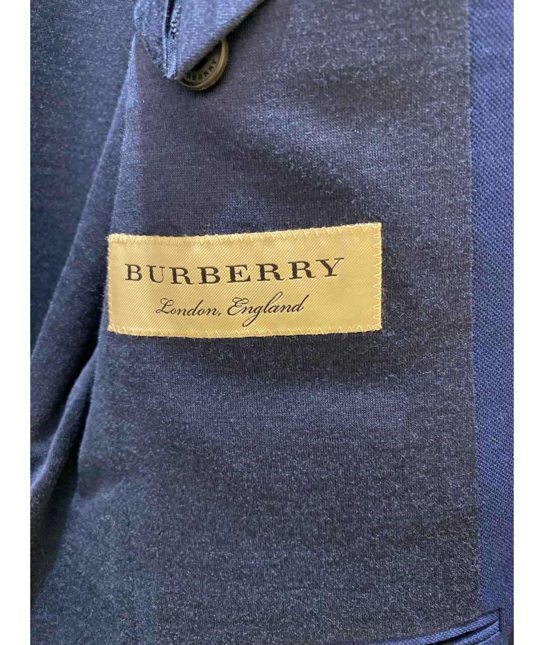 BURBERRY Темно-синий шелковый пиджак, фото 4