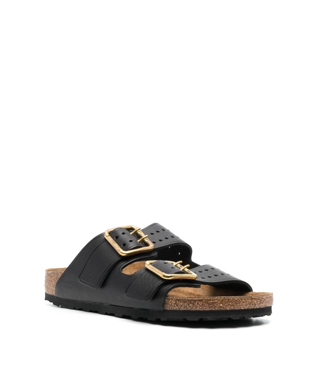 BIRKENSTOCK Черные кожаные сандалии, фото 2