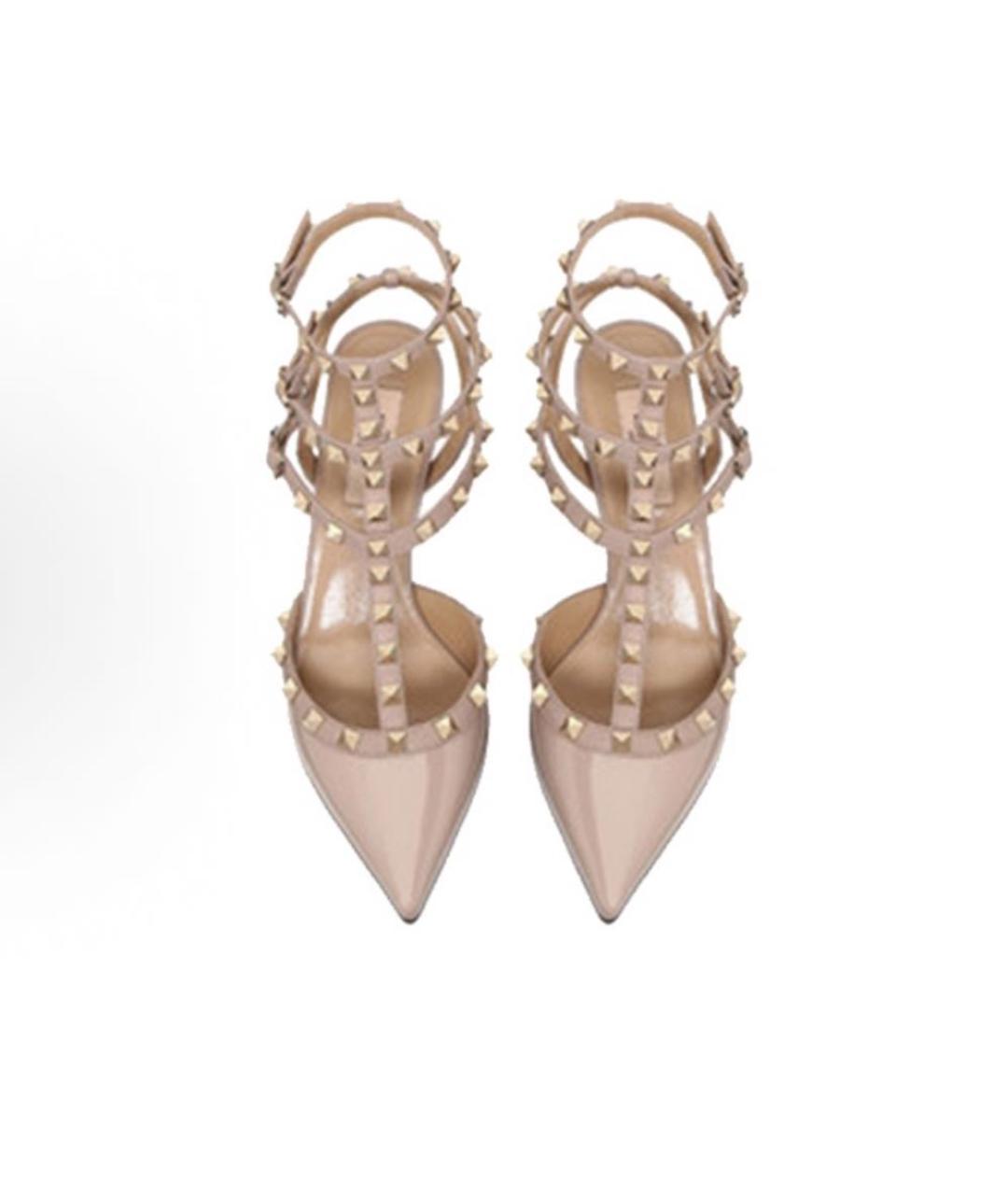 VALENTINO Розовые кожаные туфли, фото 4