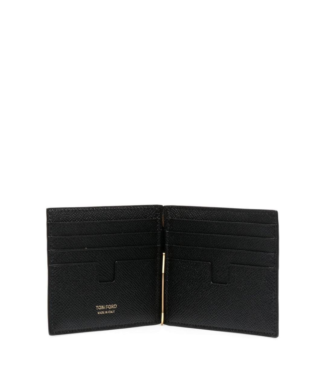 TOM FORD Черный кожаный кошелек, фото 3
