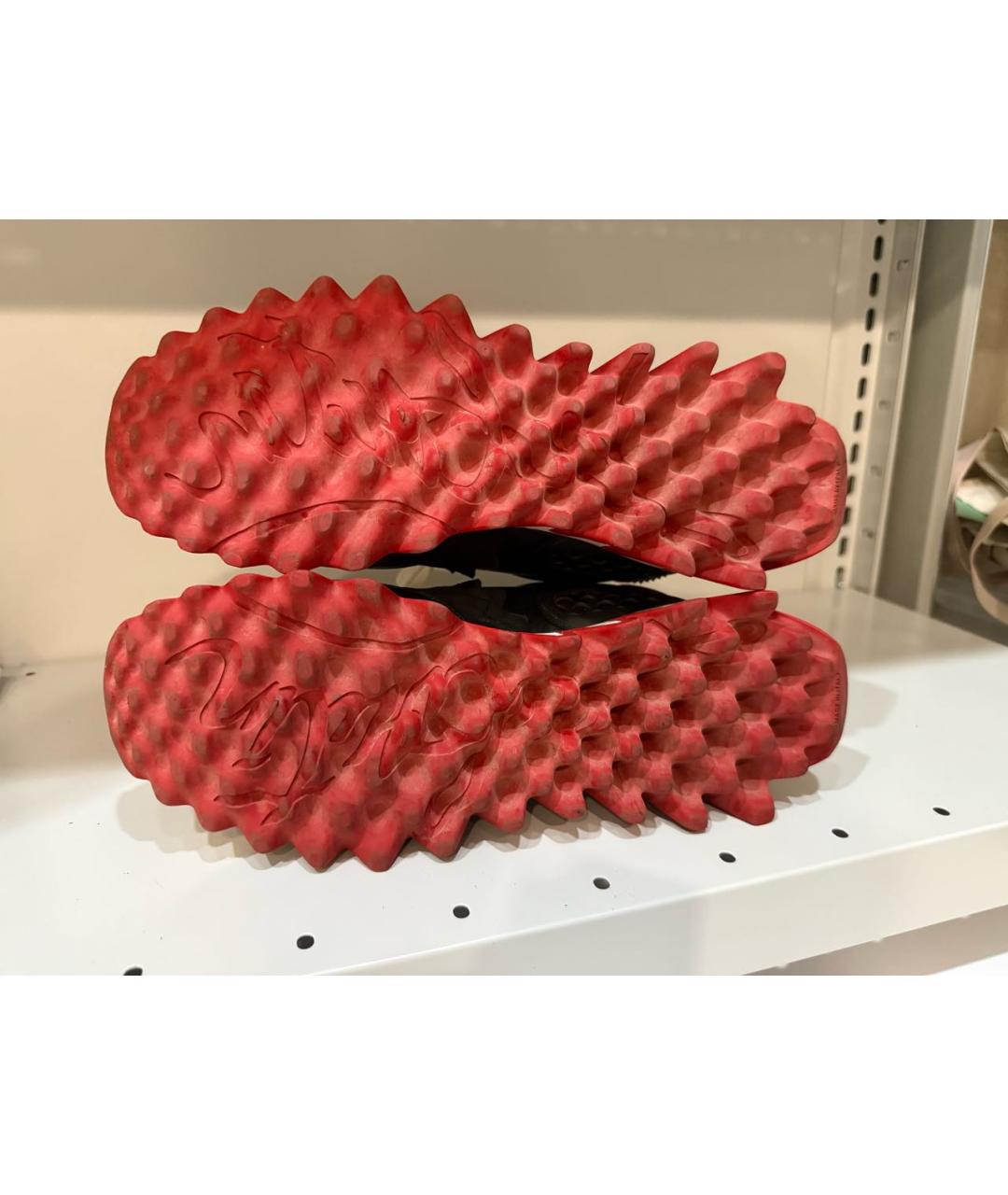CHRISTIAN LOUBOUTIN Черные кожаные кроссовки, фото 5