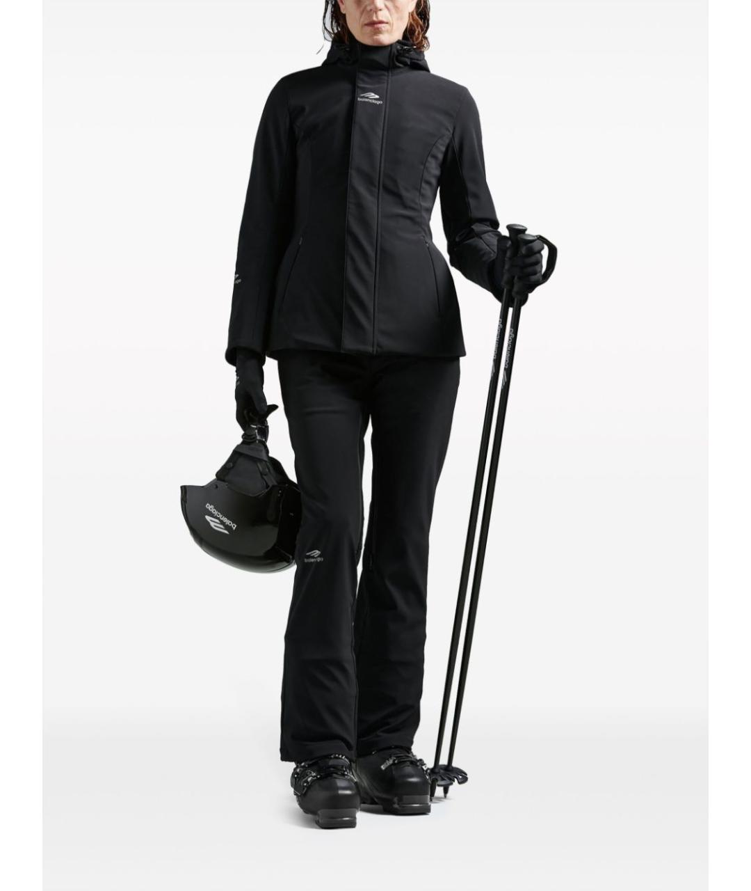 BALENCIAGA Черная полиэстеровая куртка, фото 2