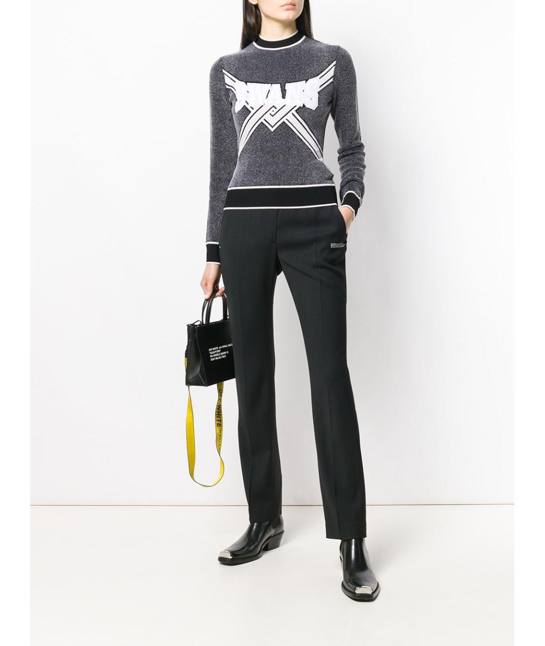 OFF-WHITE Серый полиэстеровый джемпер / свитер, фото 2