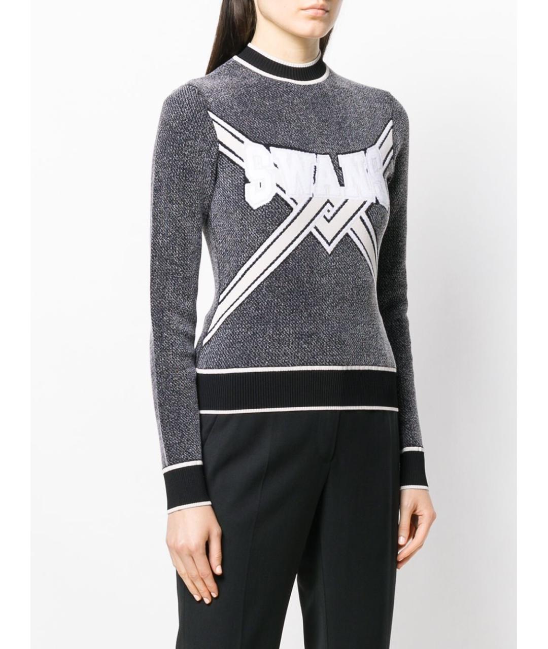 OFF-WHITE Серый полиэстеровый джемпер / свитер, фото 3