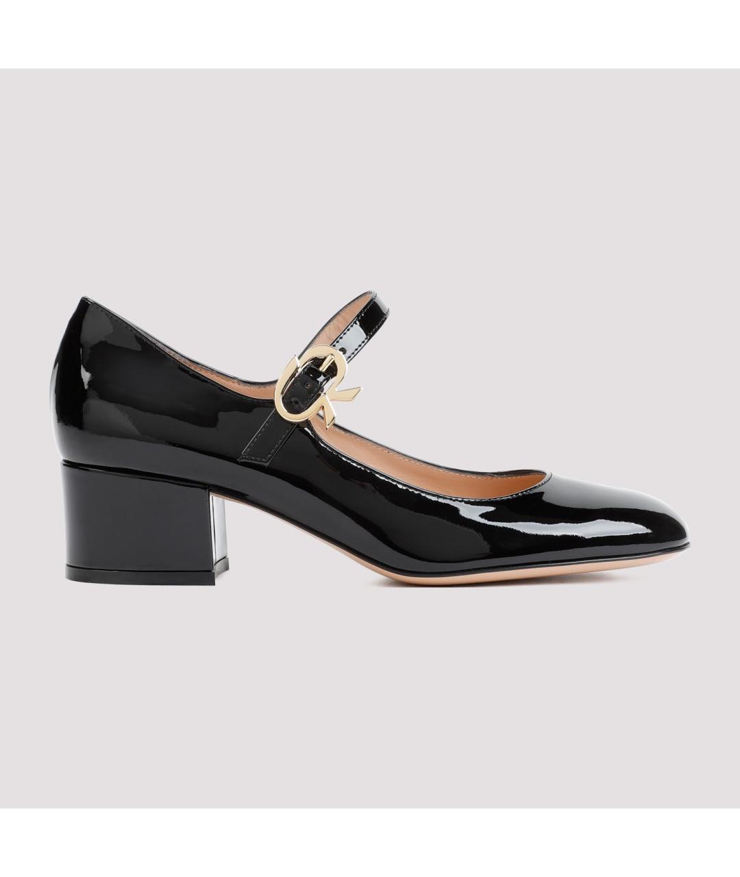 GIANVITO ROSSI Черные кожаные туфли, фото 2