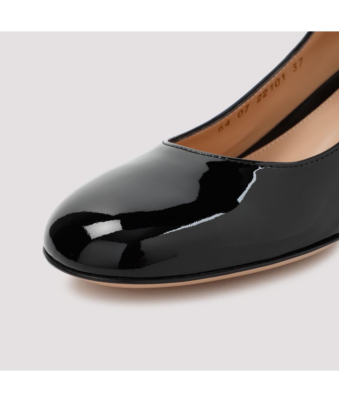 GIANVITO ROSSI Черные кожаные туфли, фото 4