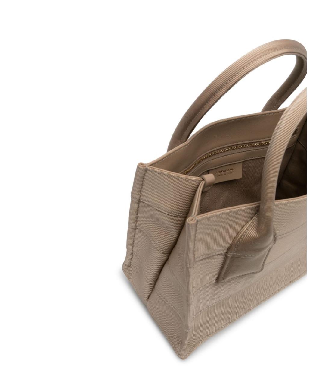 FERRAGAMO Коричневая сумка тоут, фото 5