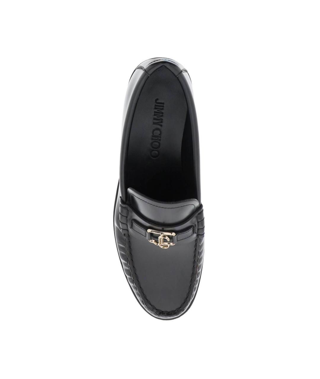 JIMMY CHOO Черные кожаные лоферы, фото 2