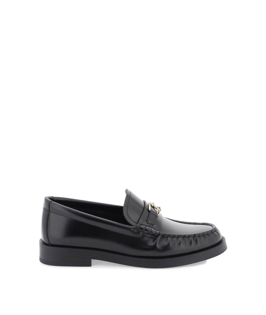 JIMMY CHOO Черные кожаные лоферы, фото 1
