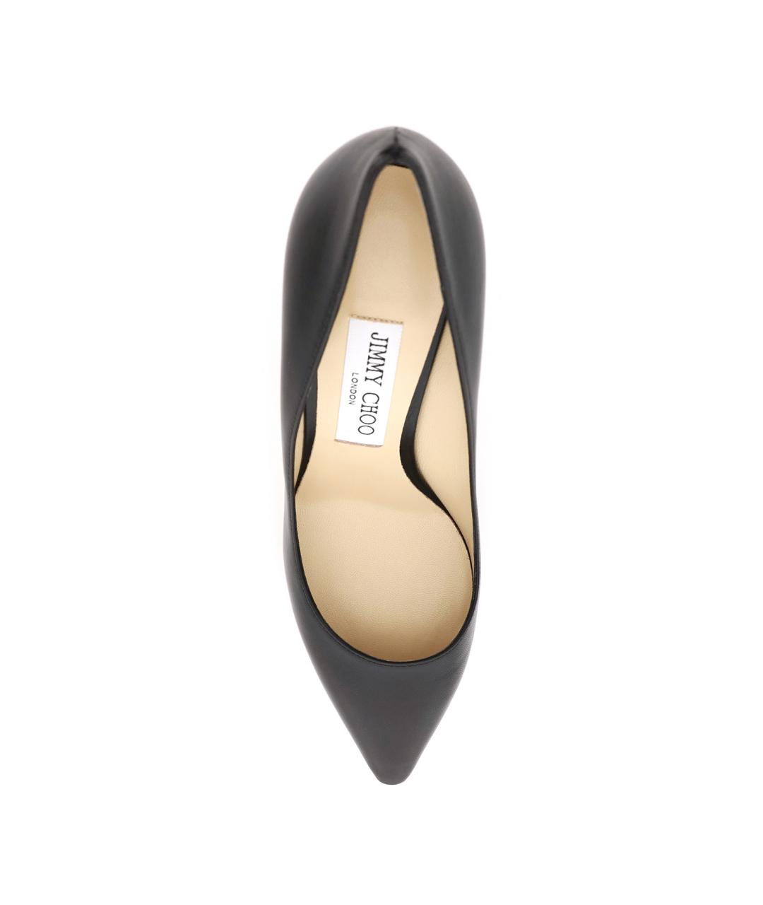 JIMMY CHOO Черные кожаные туфли, фото 2