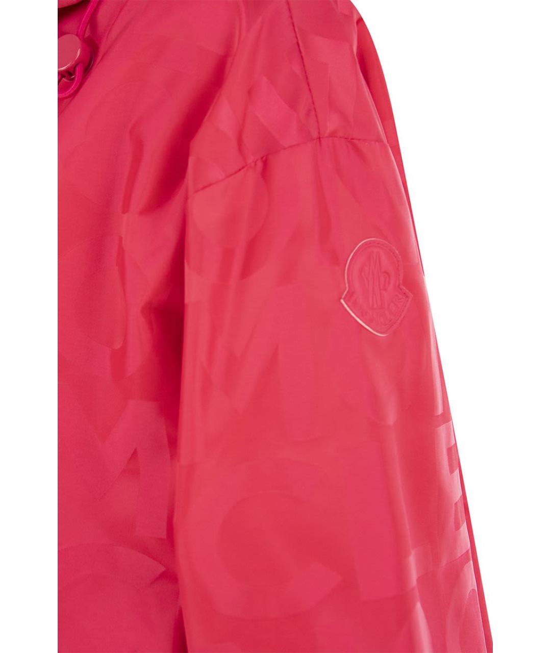 MONCLER Фуксия полиамидовая куртка, фото 4
