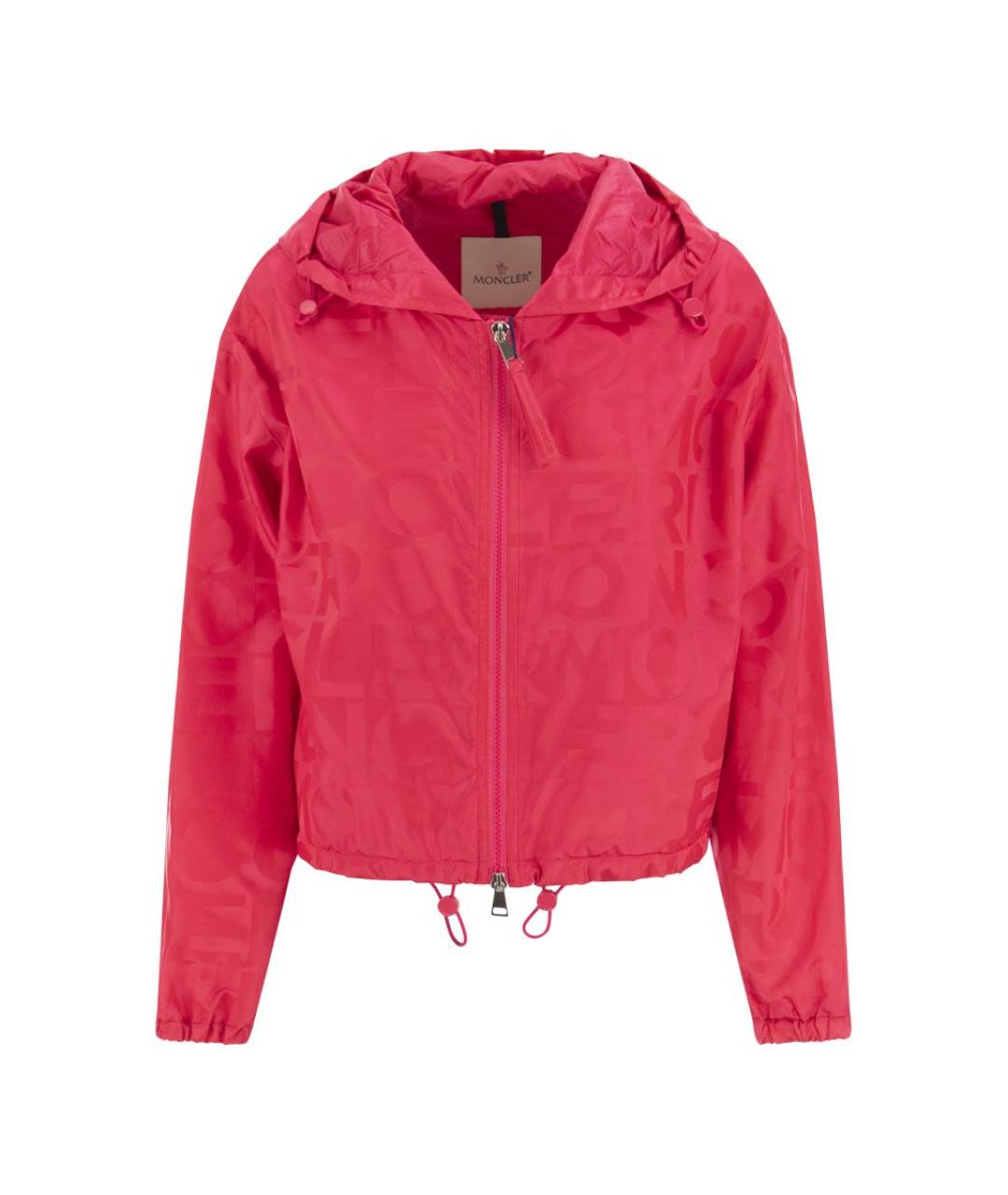 MONCLER Фуксия полиамидовая куртка, фото 1
