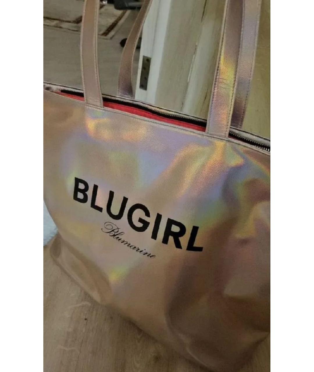 BLUGIRL Сумка с короткими ручками из искусственной кожи, фото 5