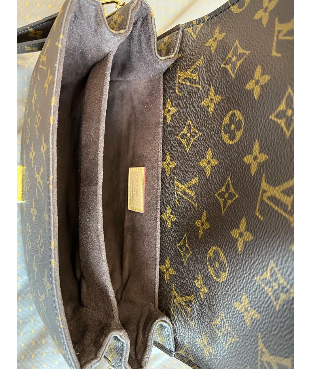 LOUIS VUITTON Коричневая сумка через плечо, фото 4