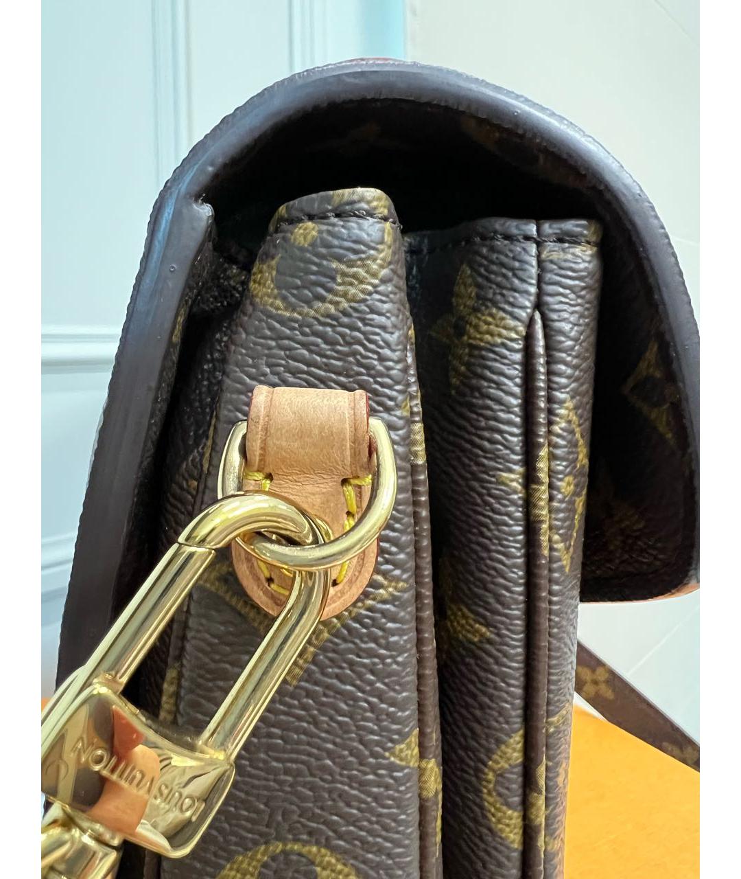 LOUIS VUITTON Коричневая сумка через плечо, фото 6
