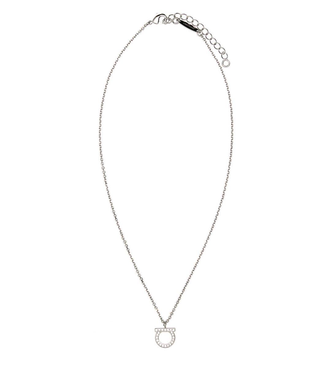 FERRAGAMO Серебряная металлическая цепочка, фото 1