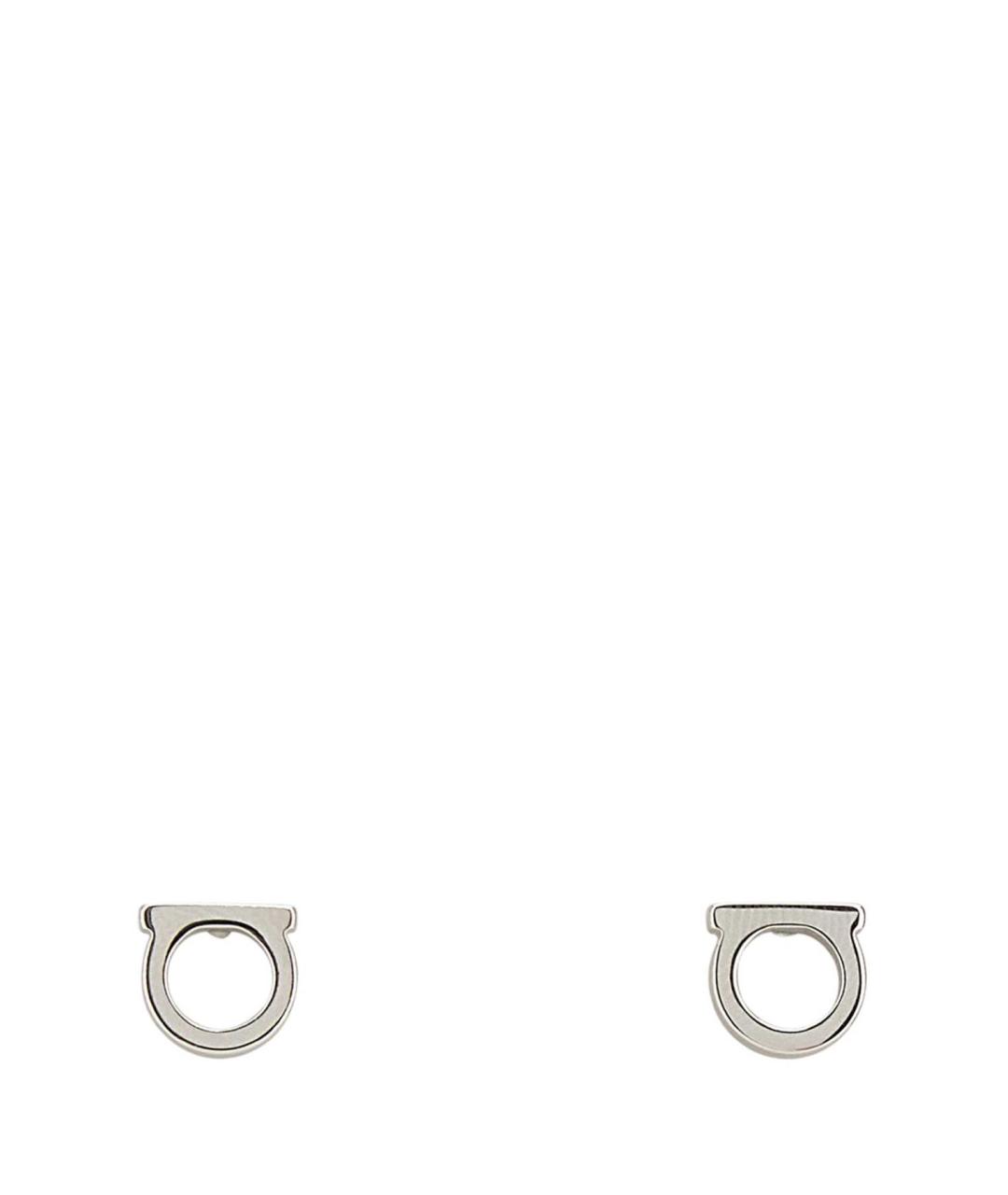 FERRAGAMO Серебряные латунные серьги, фото 1