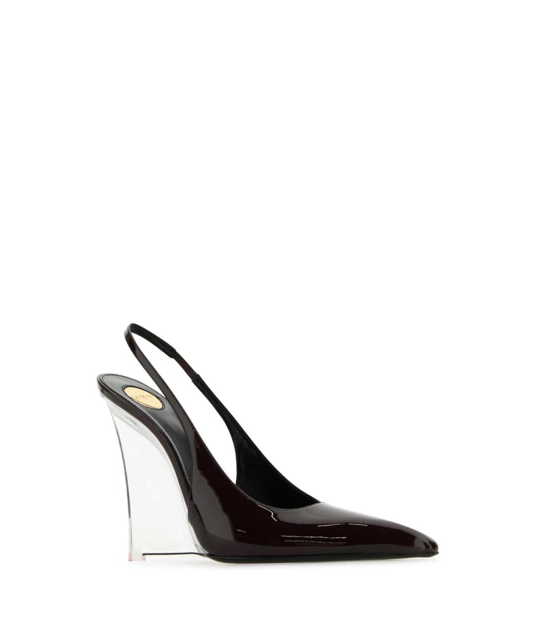 SAINT LAURENT Коричневые туфли, фото 2