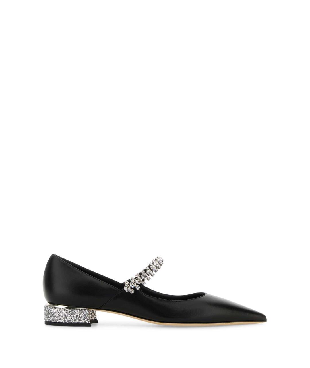 JIMMY CHOO Черные кожаные туфли, фото 1
