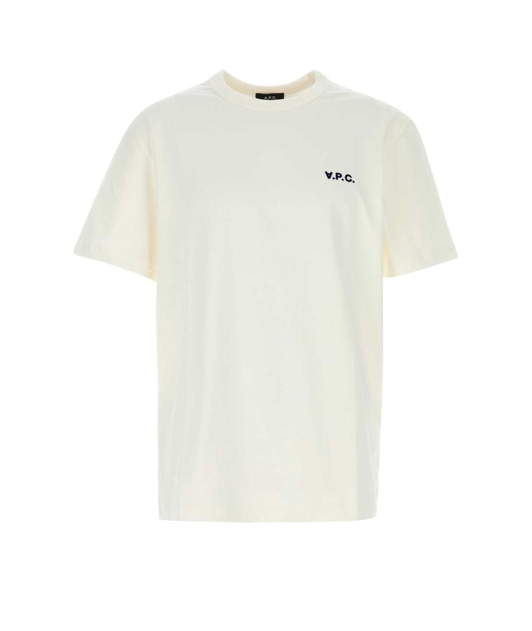 A.P.C. Белая хлопковая футболка, фото 1