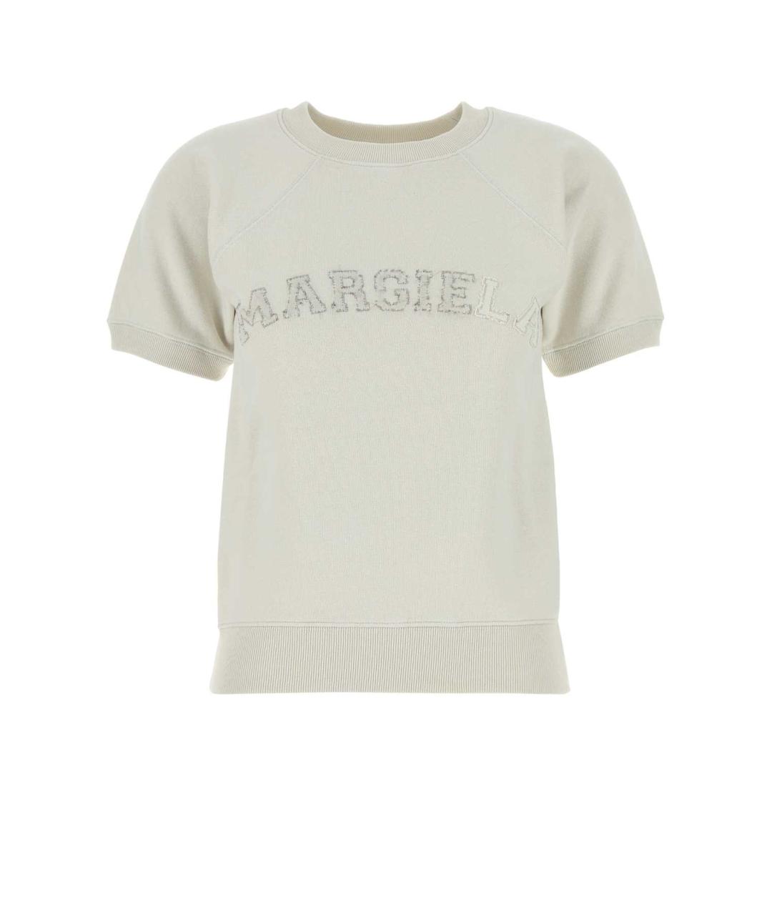 MAISON MARGIELA Бежевая хлопковая футболка, фото 1