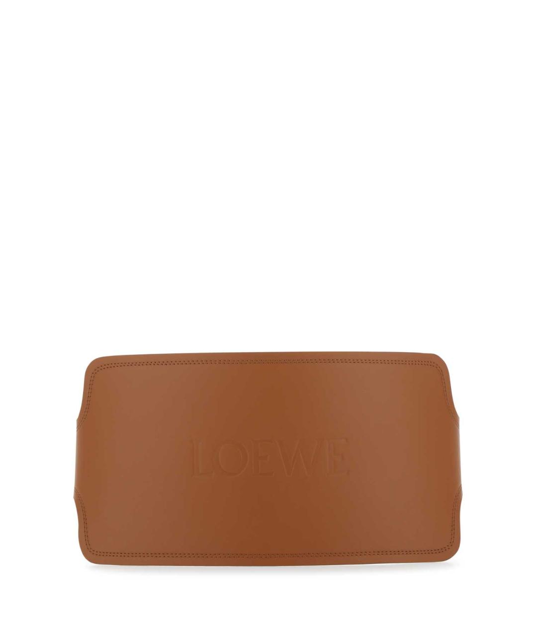 LOEWE Коричневый кожаный ремень, фото 1