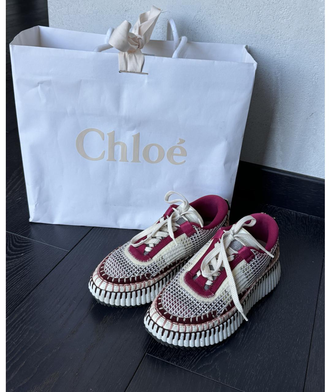 CHLOE Мульти текстильные кроссовки, фото 6