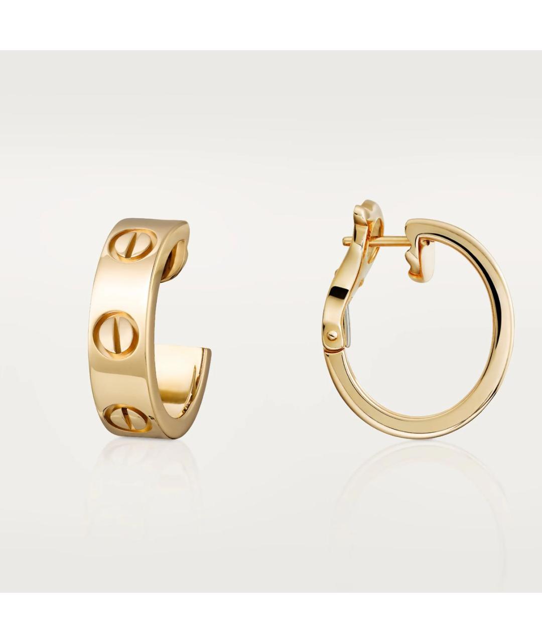 CARTIER Золотые серьги из желтого золота, фото 2