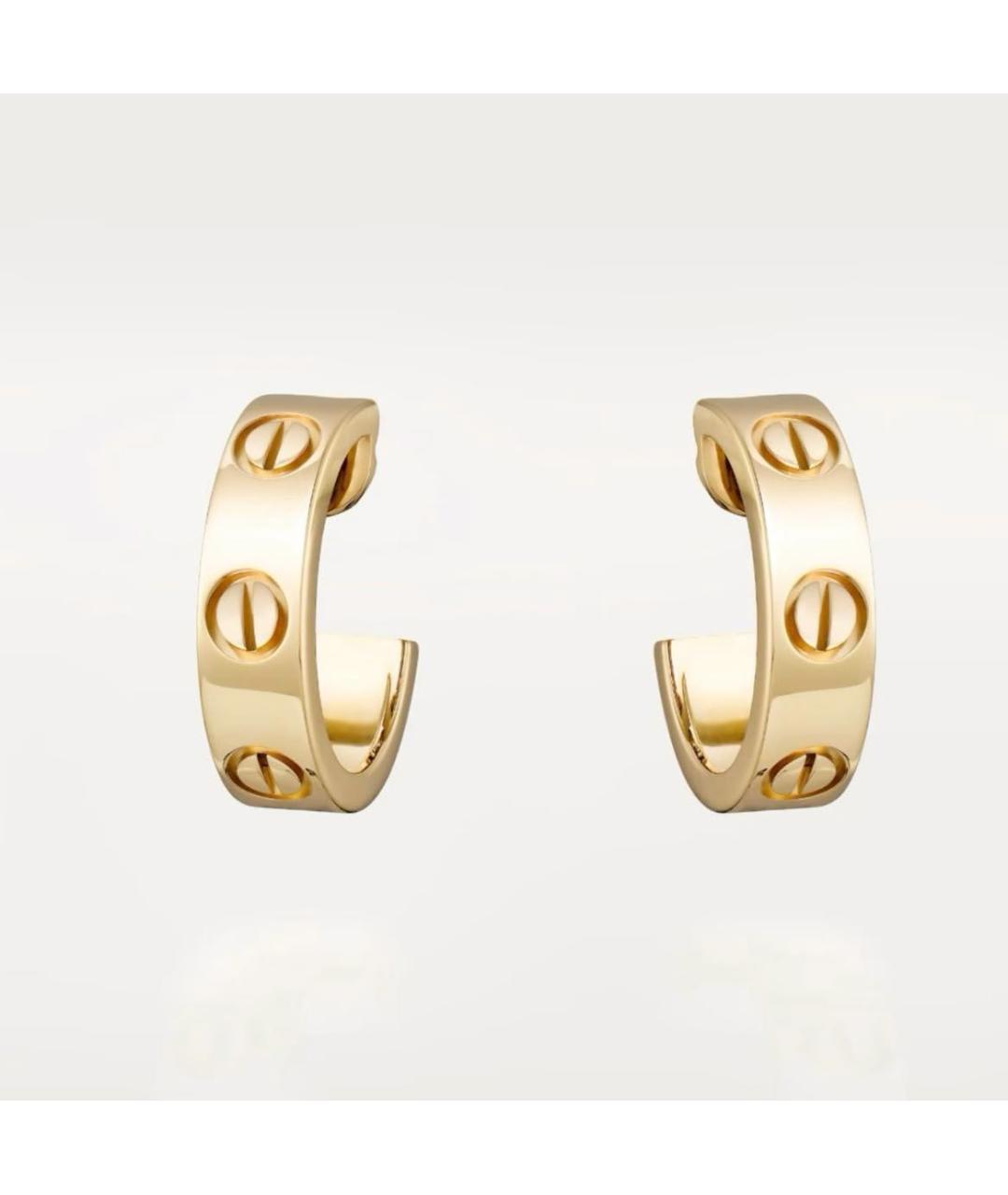 CARTIER Золотые серьги из желтого золота, фото 5