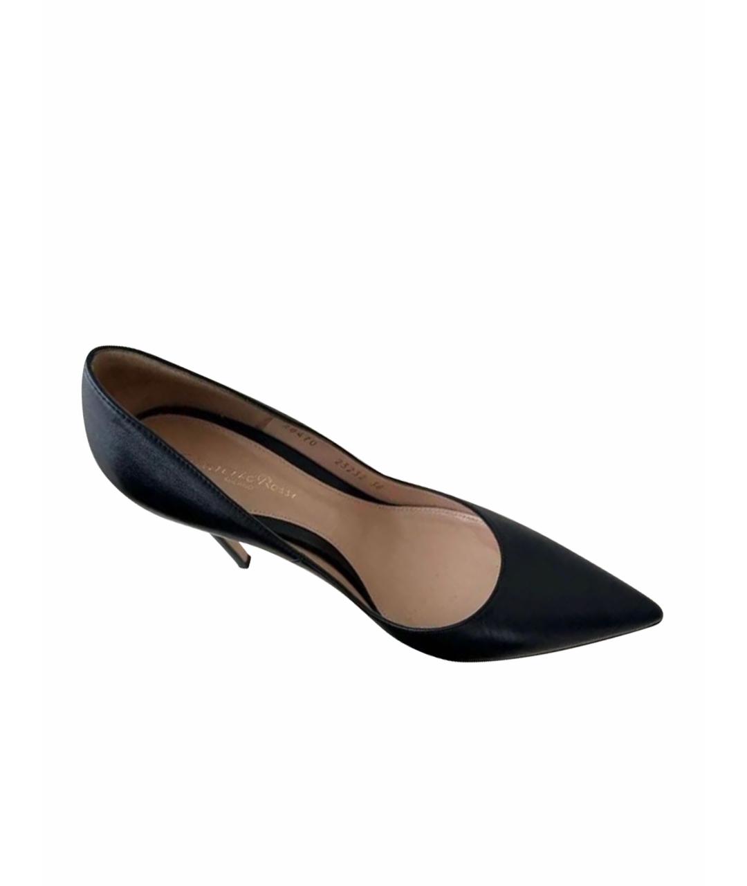 GIANVITO ROSSI Черные кожаные туфли, фото 1