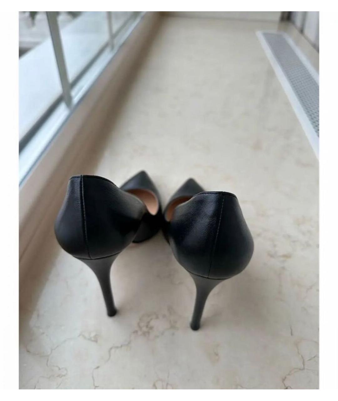 GIANVITO ROSSI Черные кожаные туфли, фото 3