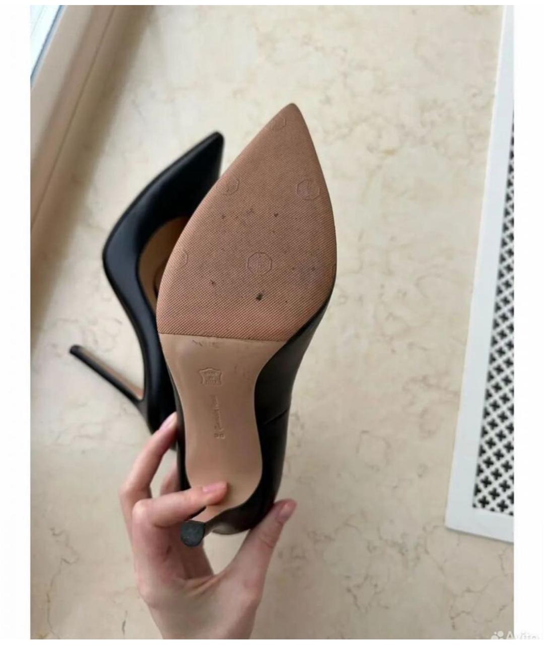 GIANVITO ROSSI Черные кожаные туфли, фото 2