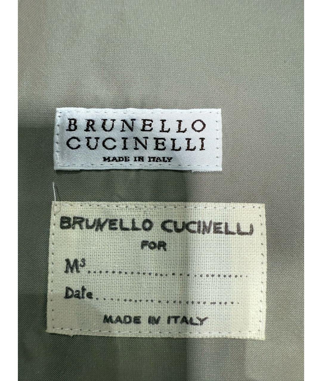 BRUNELLO CUCINELLI Хаки куртка, фото 3