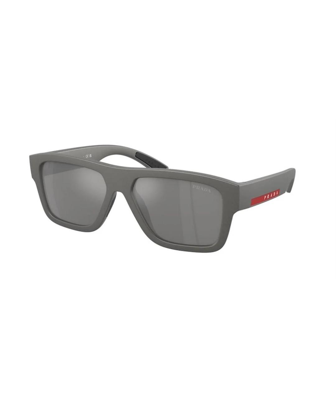 PRADA Серые пластиковые солнцезащитные очки, фото 1