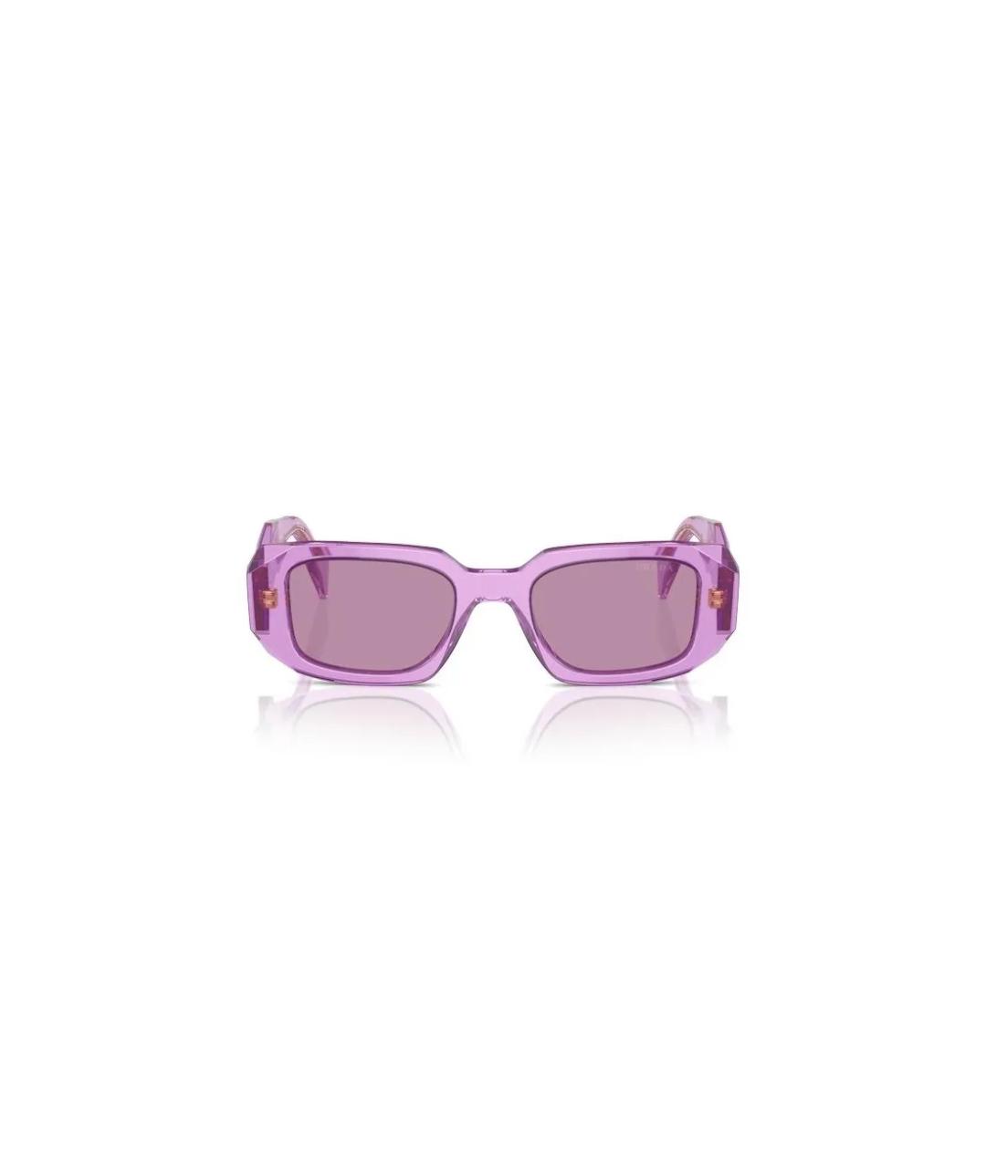 PRADA Фиолетовые пластиковые солнцезащитные очки, фото 2