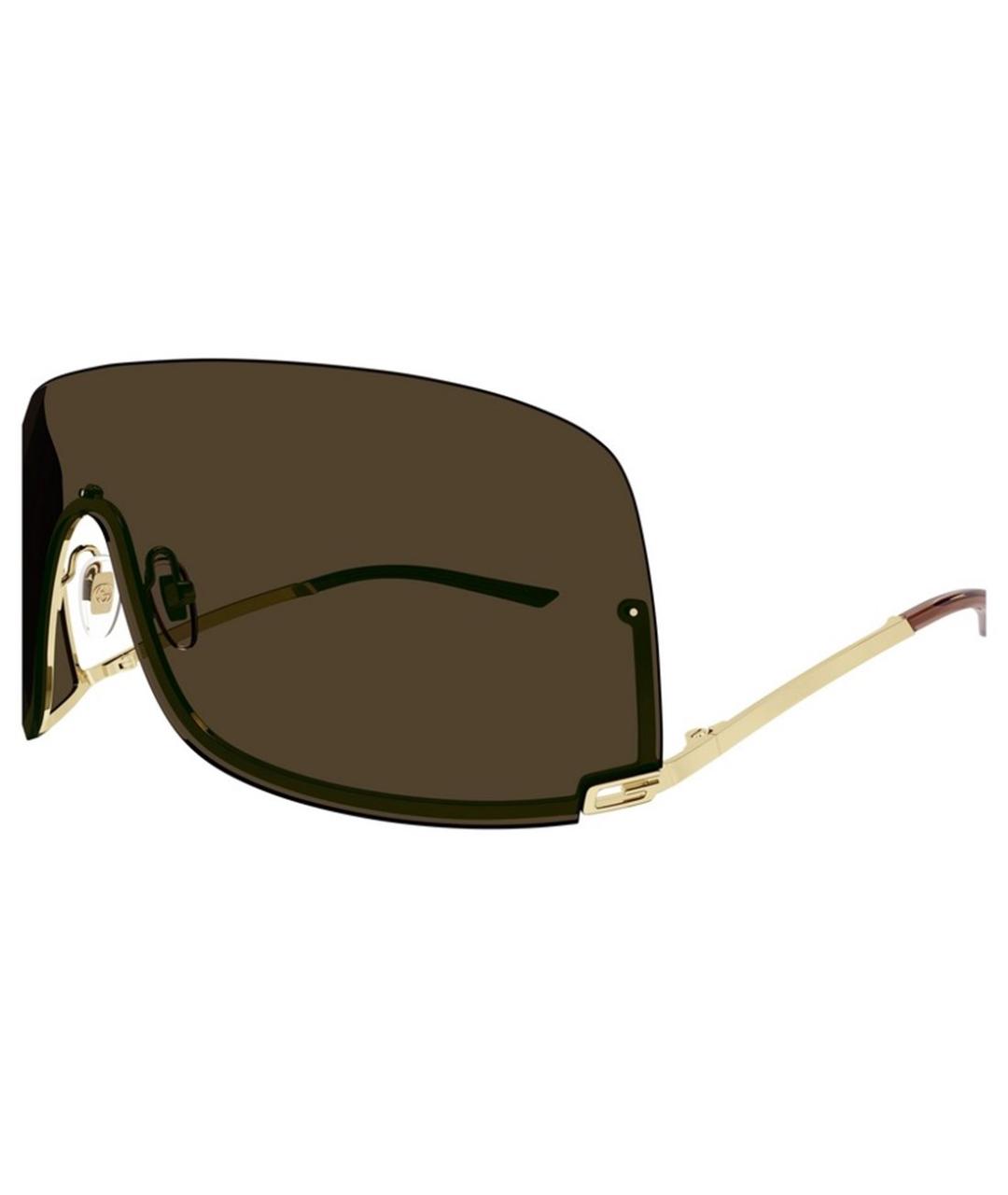 GUCCI Золотые солнцезащитные очки, фото 3