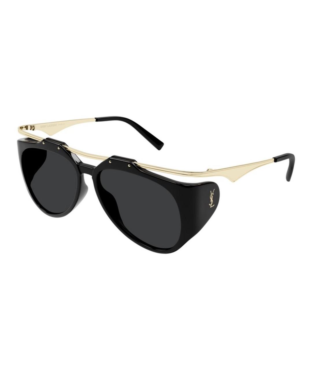 SAINT LAURENT Черные солнцезащитные очки, фото 1