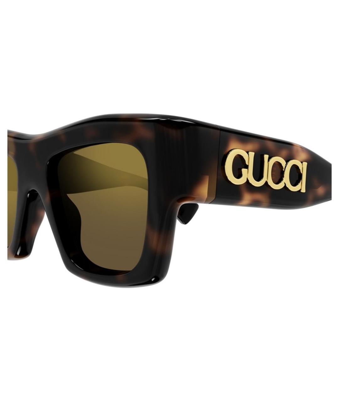 GUCCI Коричневые солнцезащитные очки, фото 3