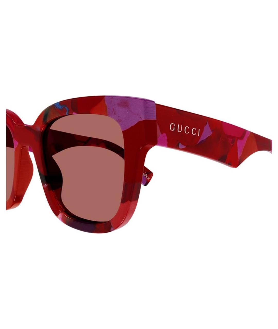 GUCCI Красные солнцезащитные очки, фото 3