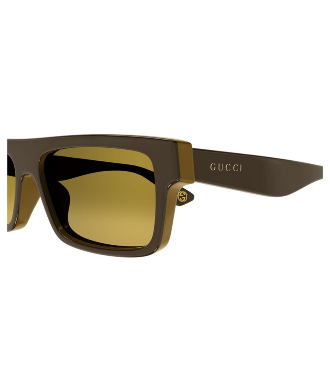 GUCCI Коричневые солнцезащитные очки, фото 3