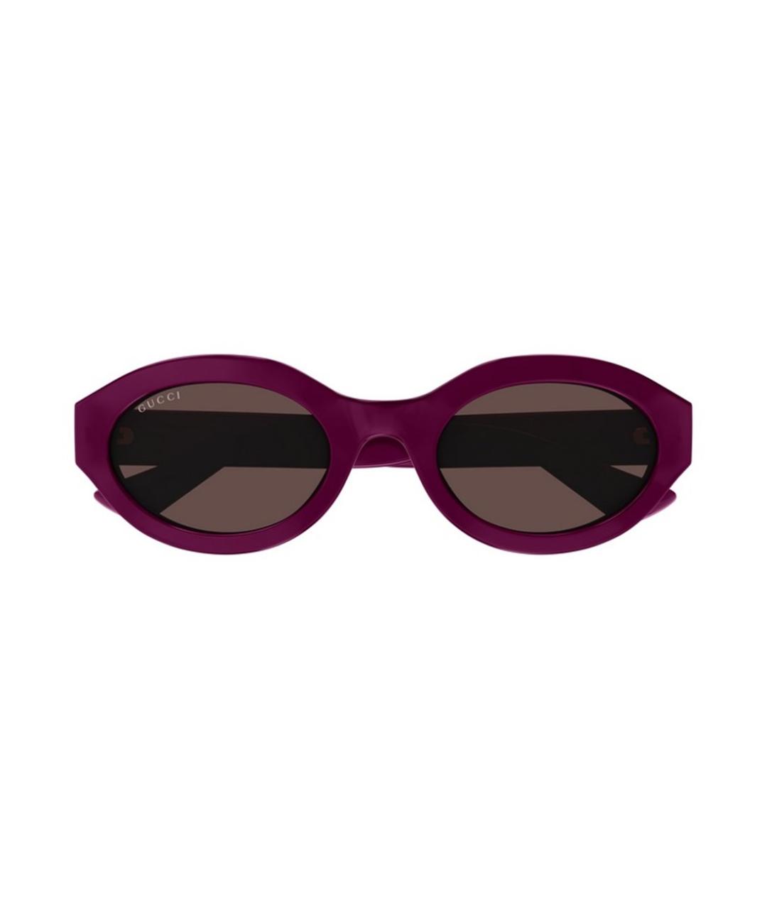 GUCCI Фиолетовые пластиковые солнцезащитные очки, фото 2