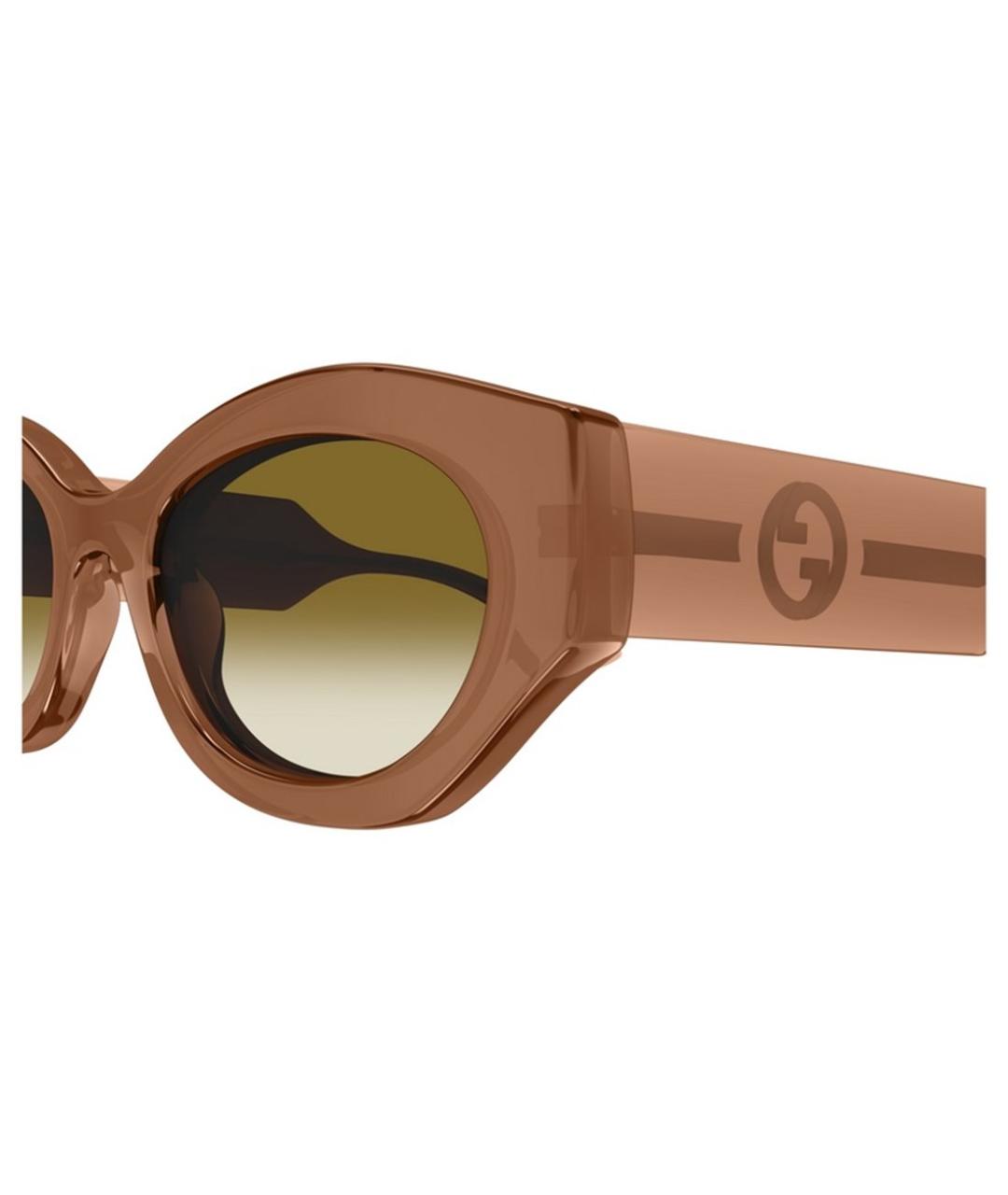 GUCCI Коричневые солнцезащитные очки, фото 3